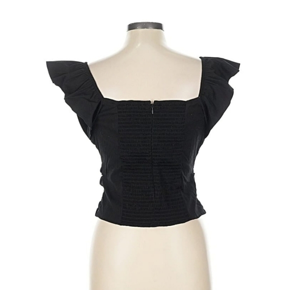 NWT WHBM Flutter Sleeve Ruched Front Top - Picture 3 of 3